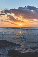 Beautiful sunset over the ocean