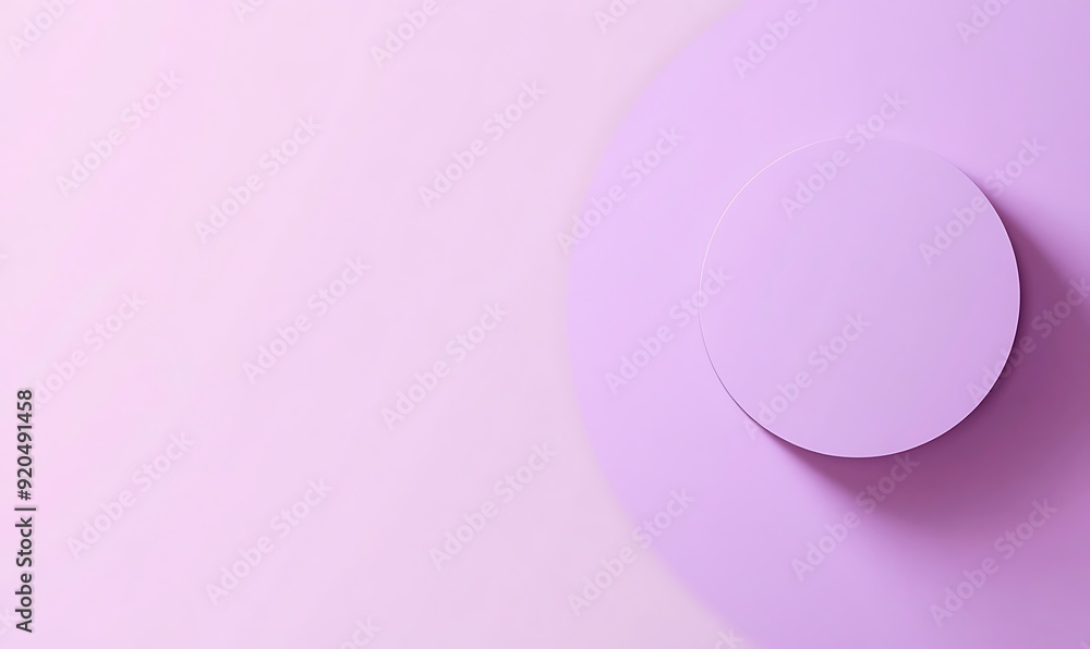 Poster Lilac Background with Small Corner Circle Adding Depth