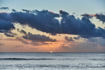 Beautiful sunset over the ocean