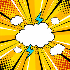 Comic style background. Design element for poster, card, banner, comic book, flyer.