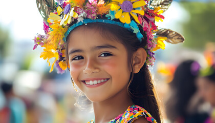 The beauty smiled and felt happy