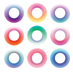 collection of various ring gradations
