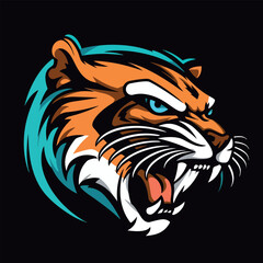 Sports mascot logo vector illustration