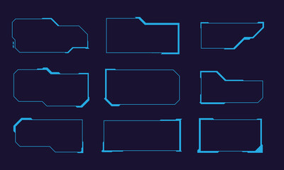 abstract sci fi frame template layout design concept background. vector illustration © Panuwat