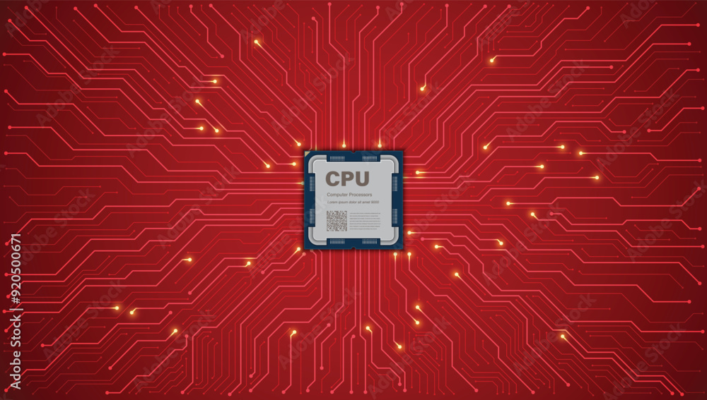 Poster circuit board. technology background. central computer processors cpu concept. motherboard digital c