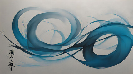 Fototapeta premium Kaizen Philosophy in Elegant Calligraphy on Textured Rice Paper