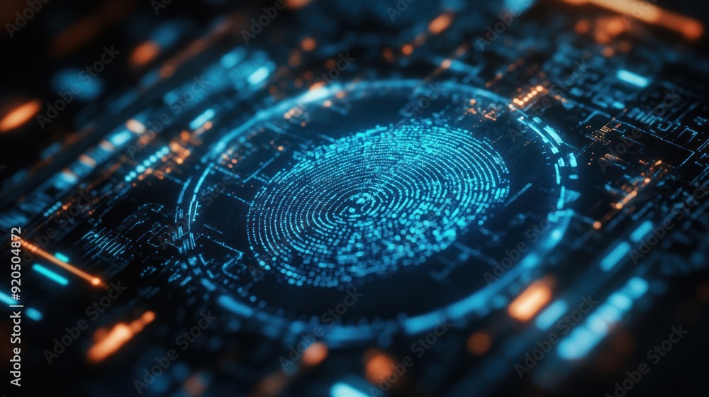 Poster digital fingerprint authentication