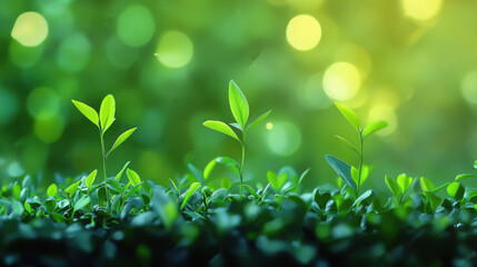 Green nature background for graphic design or wallpaper.