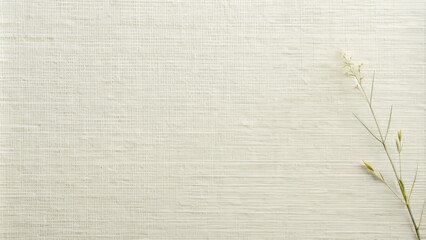 Soft, textured white linen paper background with subtle natural fibers and gentle creases, evoking a sense of elegance and sophistication in a minimalist setting.