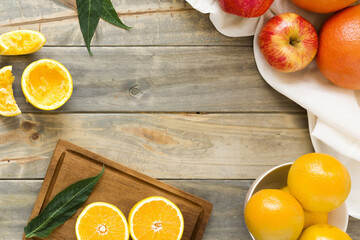 Beautiful oranges in various forms generative ai illustration	
