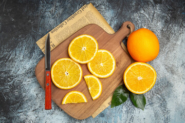Beautiful oranges in various forms generative ai illustration	