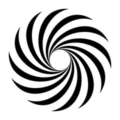 Spiral icon vector. Volute illustration sign. Hypnotic Spiral symbol or logo.