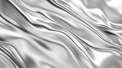 Rose gold satin background shiny soft fluid ripples liquid silky smooth and reflective fabric textile, beautiful feminine wallpaper background backdrop with copy space. 