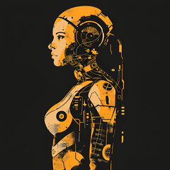 abstract illustration of girl