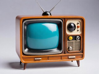 Retro tv set isolated