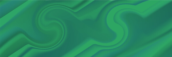 Abstract green banner background vector with diagonal stripes, triangle geometric shapes, multiply, and overlay layers.