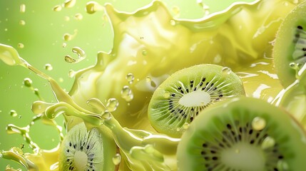 Kiwi Splash: A Refreshing Burst of Green