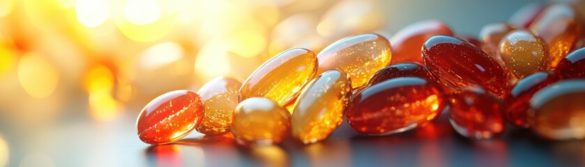 Vitamin E, antioxidants for health, flat design illustration