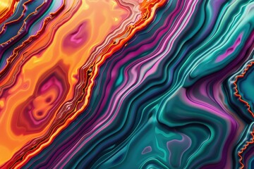 Fototapeta premium Abstract marbling oil acrylic paint background illustration art wallpaper - purple blue color with liquid fluid . Beautiful simple AI generated image