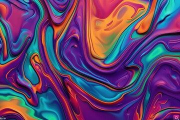 Obraz premium An abstract background with fluid marble-like patterns in contrasting tones.. Beautiful simple AI generated image