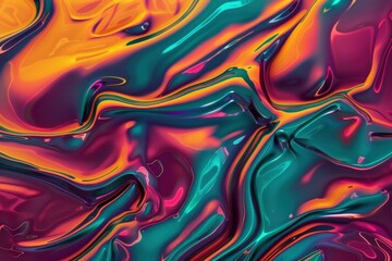 Obraz premium An image of an abstract painting featuring bold blue, yellow, and purple colors - Generative AI. Beautiful simple AI generated image