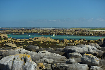 Finist&egrave;re Nord, Land&eacute;da, Bretagne - petits bateaux &agrave; voile