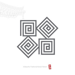 Traditional Korean Patterns. Illustration of Traditional Patterns