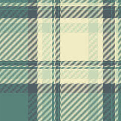 Frame fabric background plaid, genuine pattern vector seamless. Pure textile check tartan texture in light and teal colors.