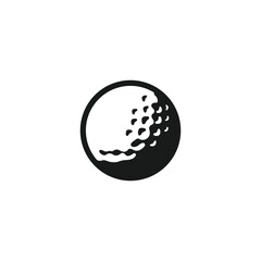 Golf ball vector template illustration