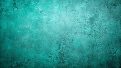 Obraz premium Vintage abstract concrete background in teal gradient with rough texture, ideal for web design banners , vintage, abstract