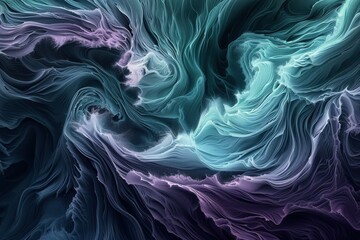 Obraz premium Abstract looping purple energy waves from particles of futuristic high-tech glowing background, video 4k, 60 fps. Beautiful simple AI generated image in 4K, unique.
