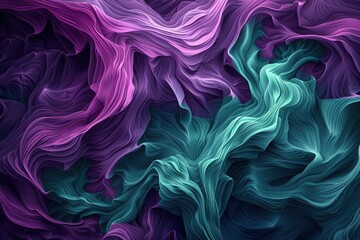 Fototapeta premium 3d hi-tech Purple circular dots topography futuristic background, 3d particles geometrical premium business tech background. Beautiful simple AI generated image in 4K, unique.