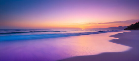 Obraz premium sunrise in the mountains of lavender