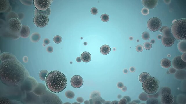 Swarm of leukocyte probes navigating through a fluid environment