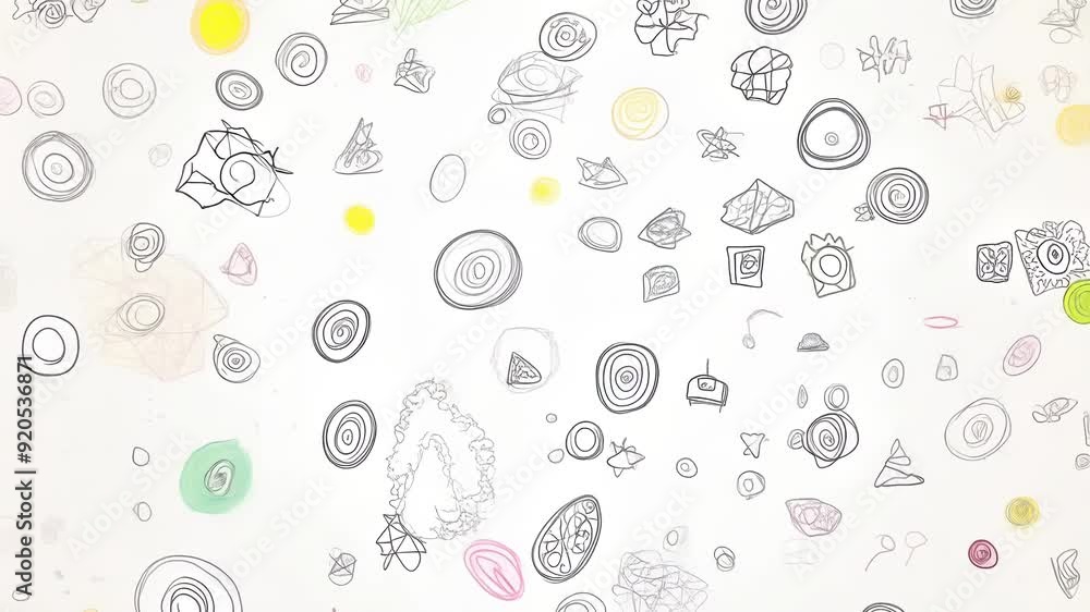 Aufkleber artists engage with vibrant sketches and intricate patterns in a colorful studio, showcasing their c