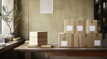 An online marketplace with a global return policy, showcasing a close-up on return options and international shipping labels.