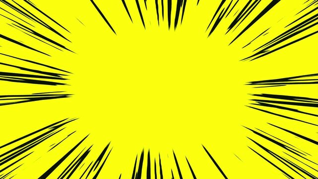 The zoom speed line moves quickly. comic anime action speed line stock video. speed line animation in cartoon concept, loopable stock video