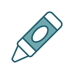 crayon icon vector design template simple and clean