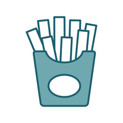 french fries icon vector design template simple and clean