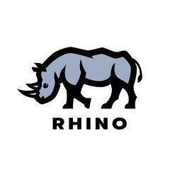 Wild rhinoceros logo.