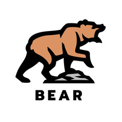 Bear logo, symbol.