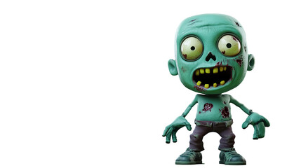 Fototapeta premium A zombie character on a transparent background