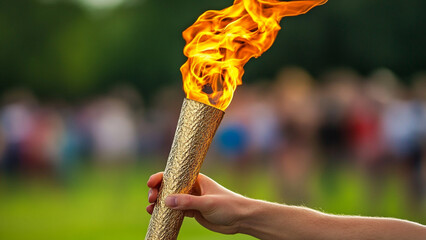 burning torch