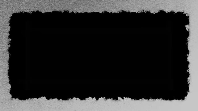 White frame with white border old school chalkboard overlay letterbox