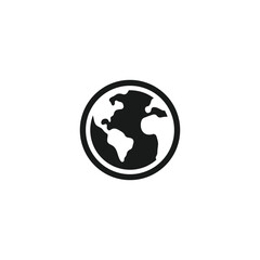 Globe world icon symbol vector illustration