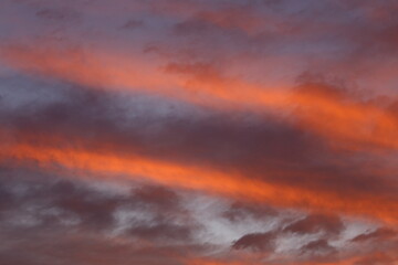 Obraz premium The colorful twilight sky.