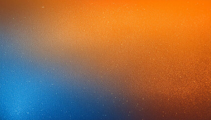 Abstract background featuring a grainy texture and a gradient blending blue and orange tones