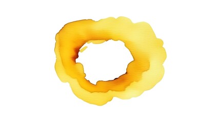 Yellow watercolor ring