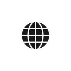 Globe world icon symbol vector illustration