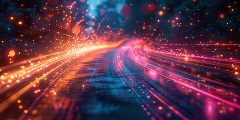 Fototapeta premium Abstract Road of Light